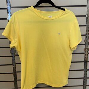 Eastern Mountain Sports XL Yellow Short Sleeve Techwick T-Shirt Top Athletic